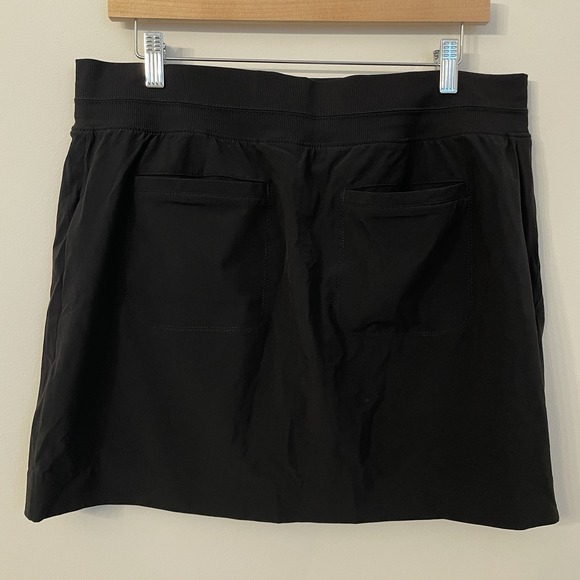 Athleta Brooklyn Skort 14 Black Gorpcore Pickleball Golf Travel Quiet Luxury Zip - Picture 10 of 16